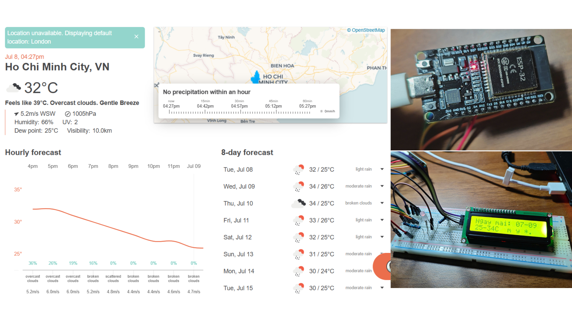 Lập trình nhúng - Ứng dụng IoT dự báo thời tiết